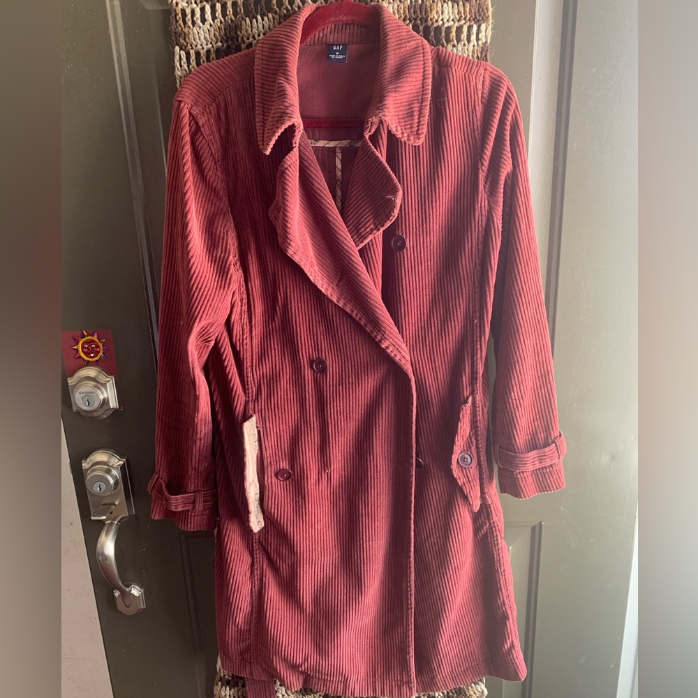 GAP cotton corduroy trench coat Women’s Size medium